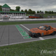 Fikus crosses the start finish line winning Round 1